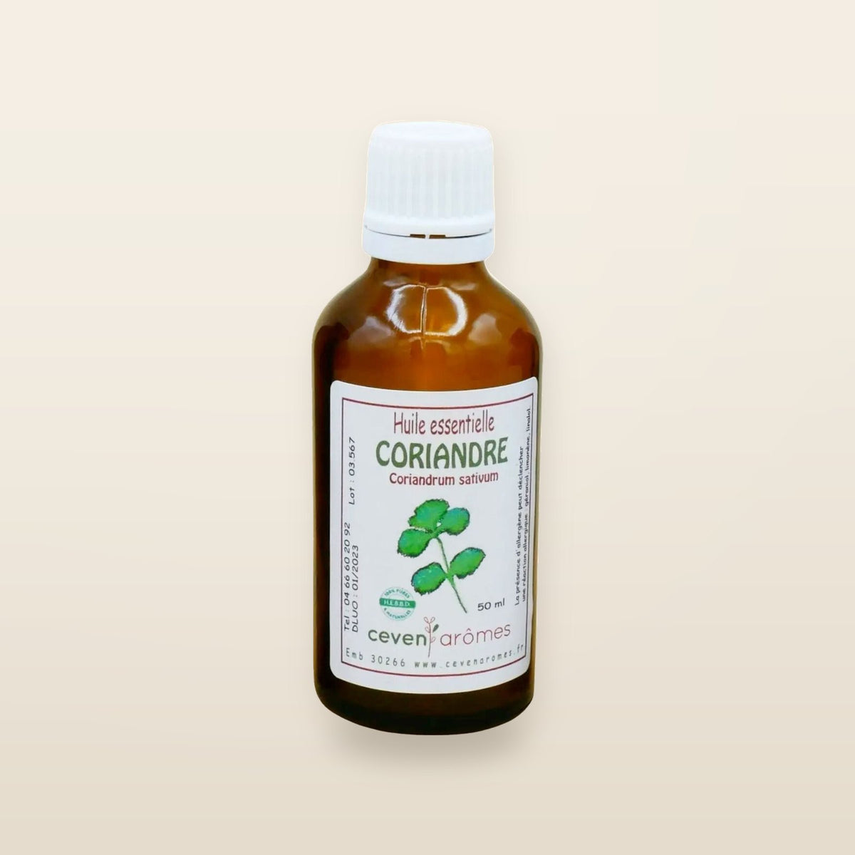 Ätherisches Korianderöl 50 ml - Céven'Arômes