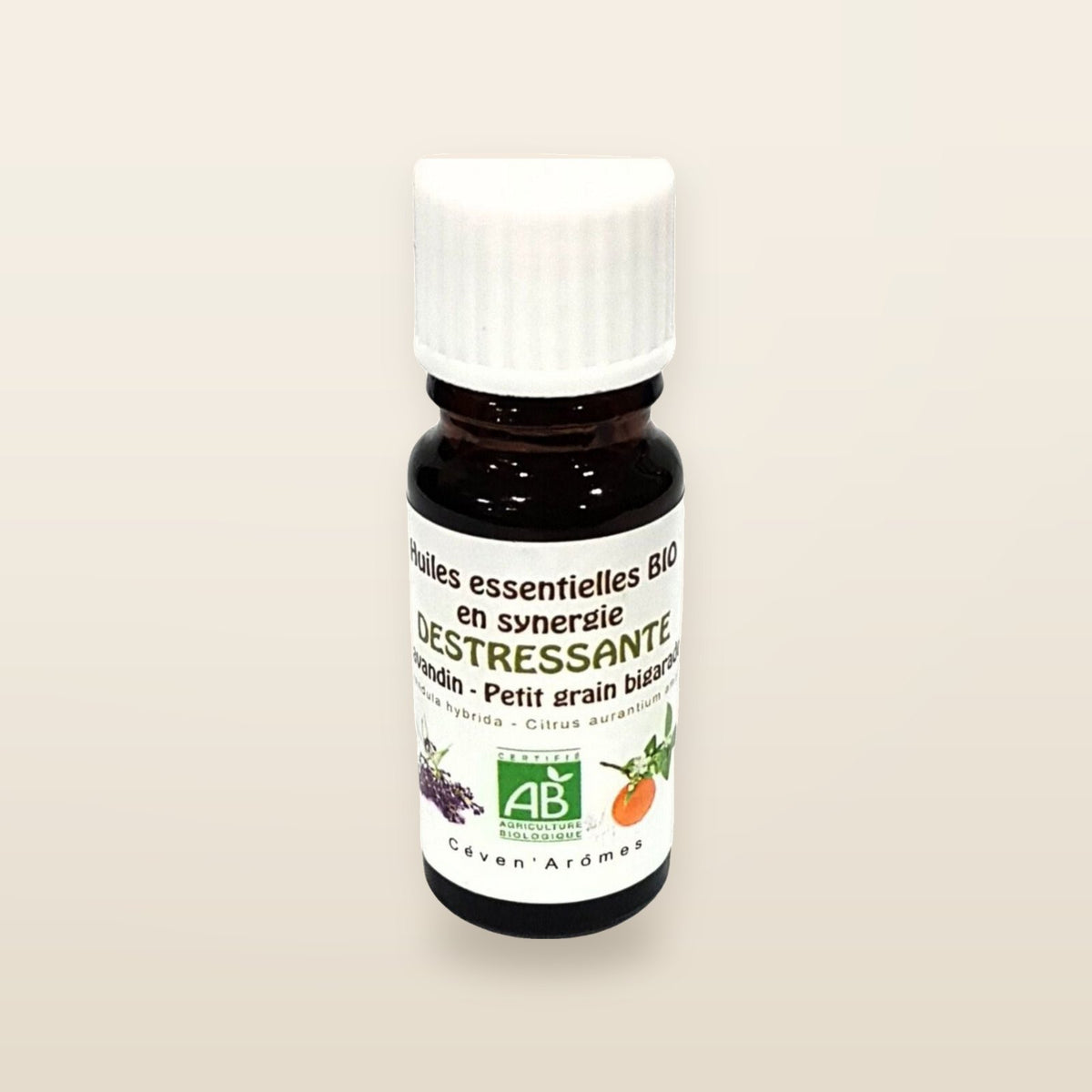 Synergie d’huiles essentielles lavandin et petit grain bigarade – Céven’Arômes