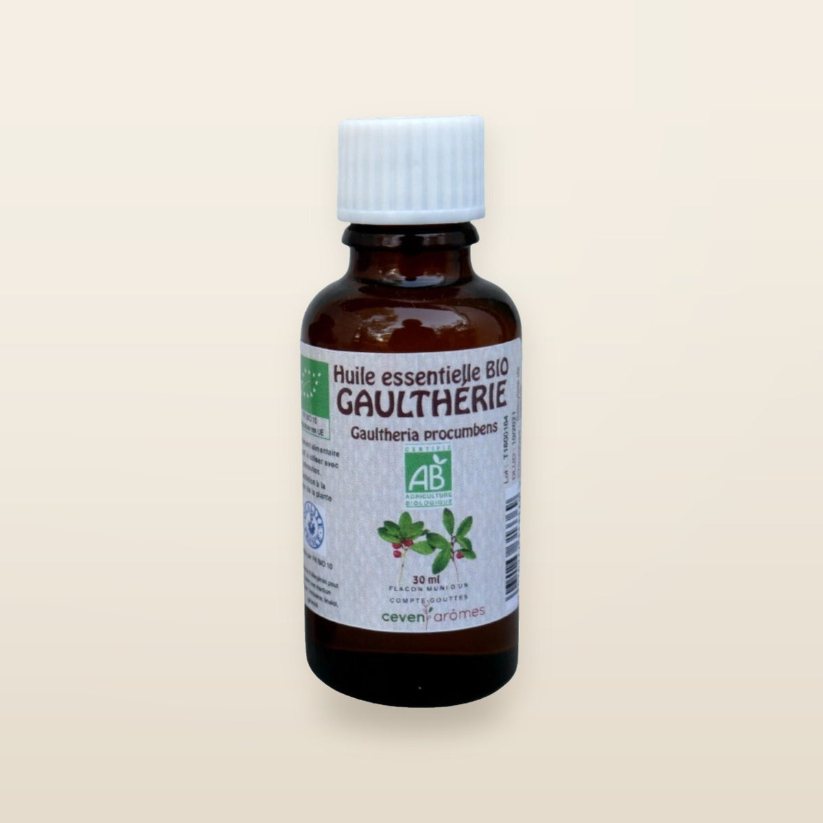 Huile essentielle bio de gaulthérie 30 ml - Céven’Arômes