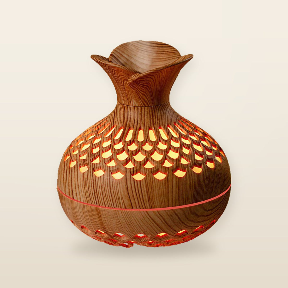 Humidificateur de Fleurs en Grain de Bois - Évasion Aromatique et Bien-Être