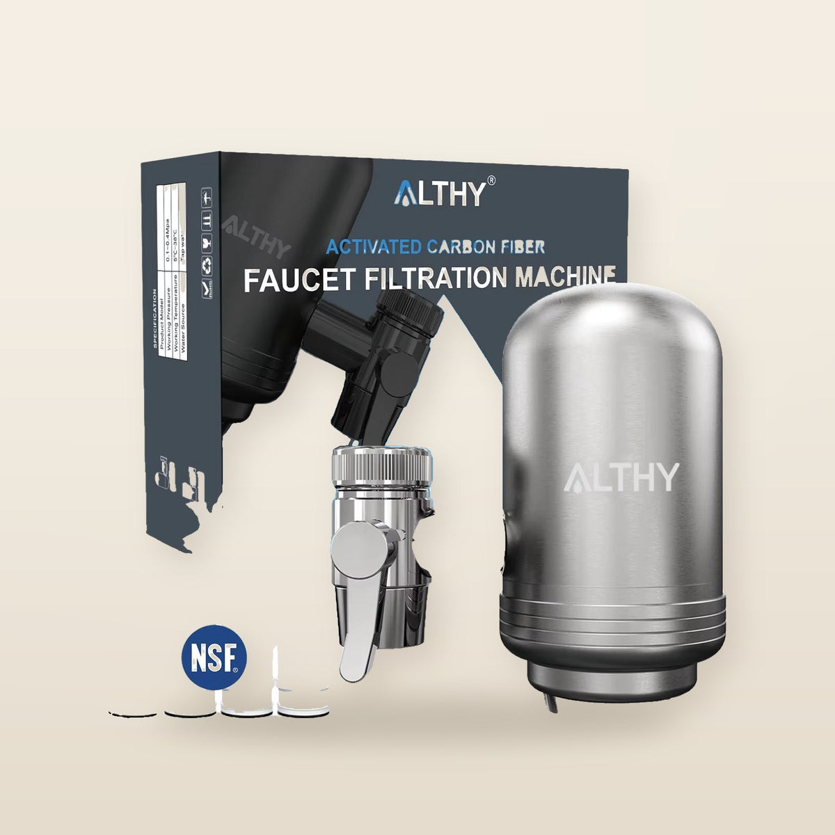 Système de Purification d'Eau pour Robinet en Acier Inoxydable
