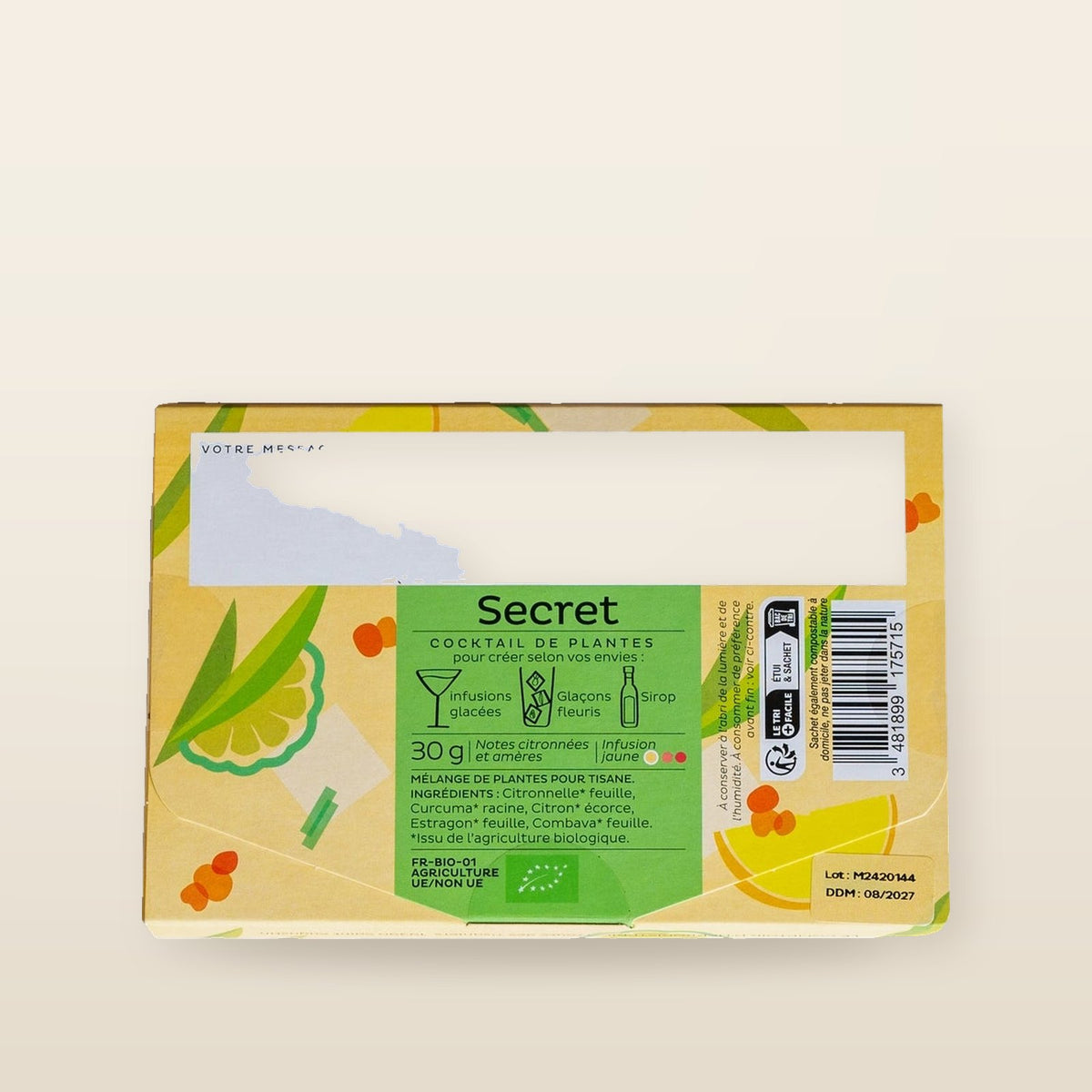 INFUSION GLACÉE À POSTER SECRET 30 g – Comptoir d’Herboristerie