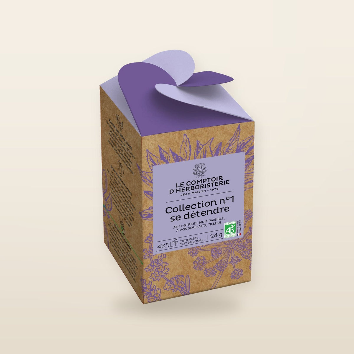 Collection N°1 Relax 4x5 Tea Bags / 200G Organic – For Moments of Absolute Relaxation 