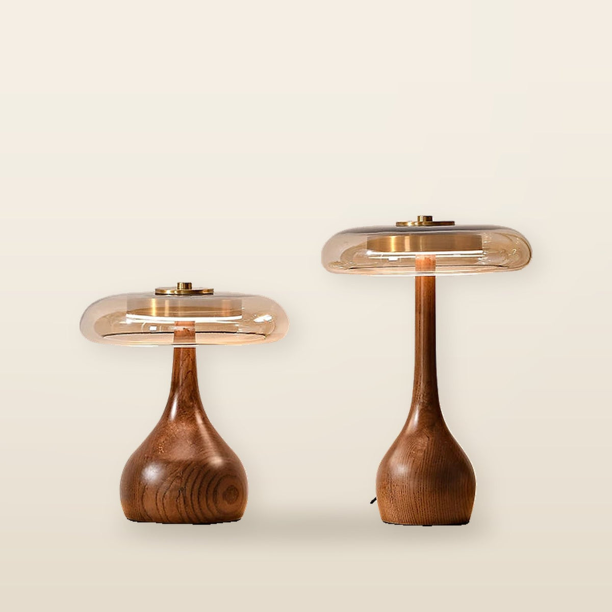 Lampe LED en Verre au Design Nordique Rétro
