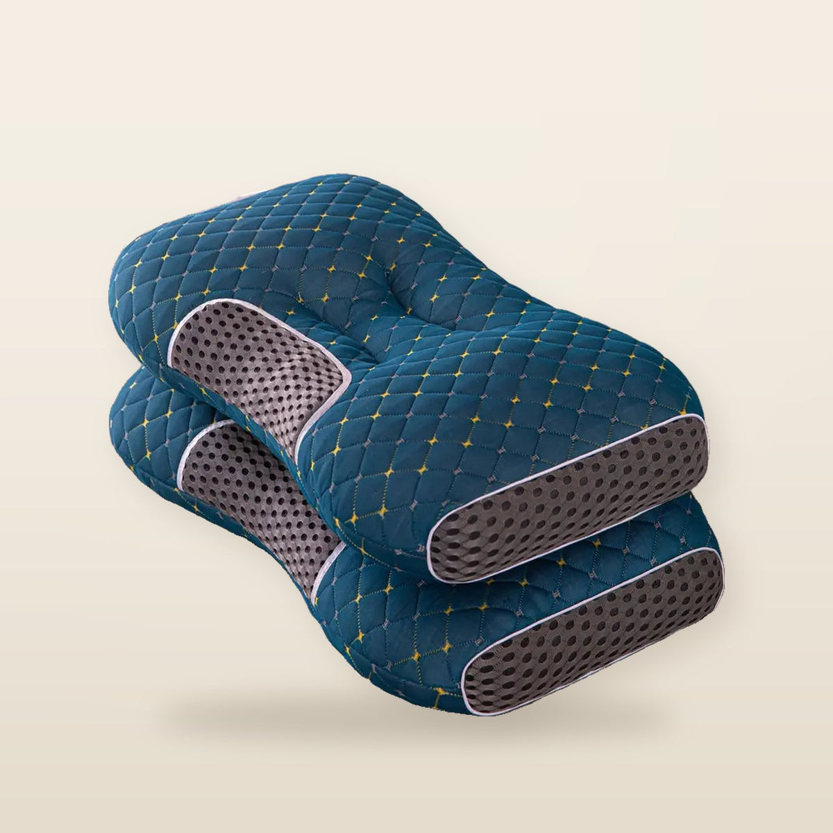 Lot de 2 Oreillers Cervicaux Tricotés Doux