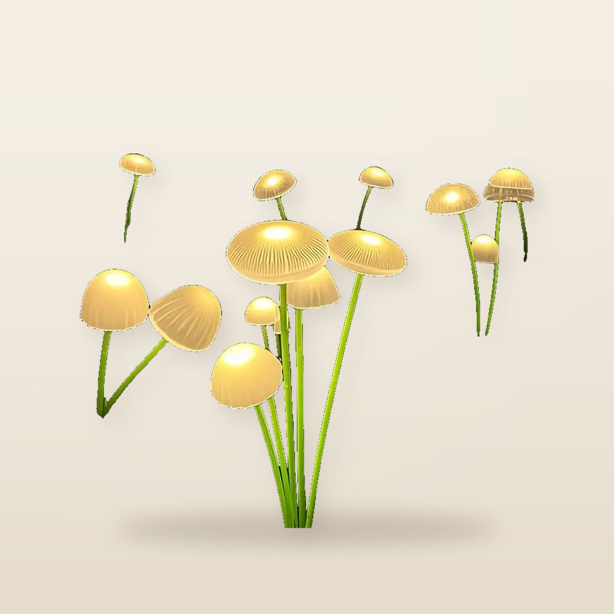 Lumières Solaires à Champignons – avec Capteur de Lumière Intelligent pour Jardin et Chemin