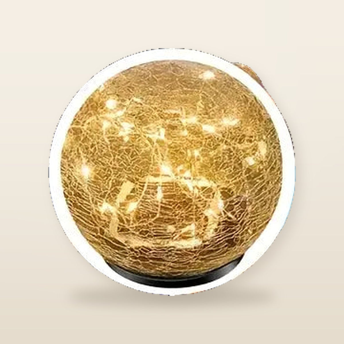 Lumières Solaires LED d’Extérieur avec Boule Craquelée