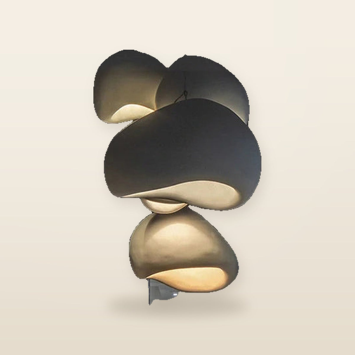 Lustre pendentif LED – Beige, bleu, noir ou orange