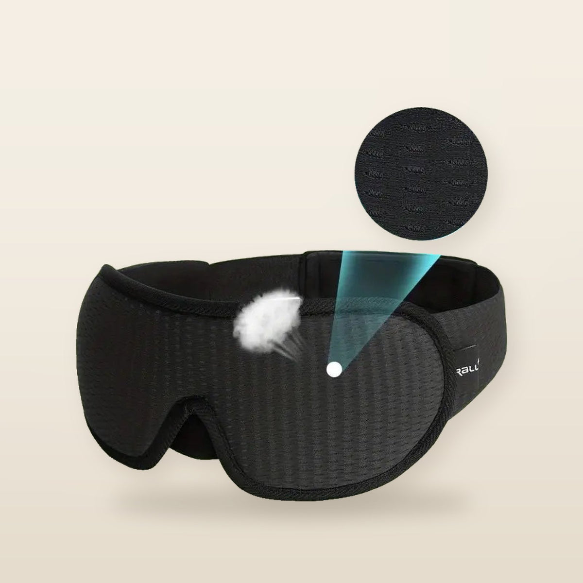 Masque de Sommeil 3D Contourné – Hypoallergénique, et Occultant
