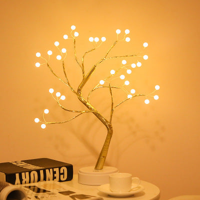 Mini guirlande LED décorative montée sur fil de cuivre souple