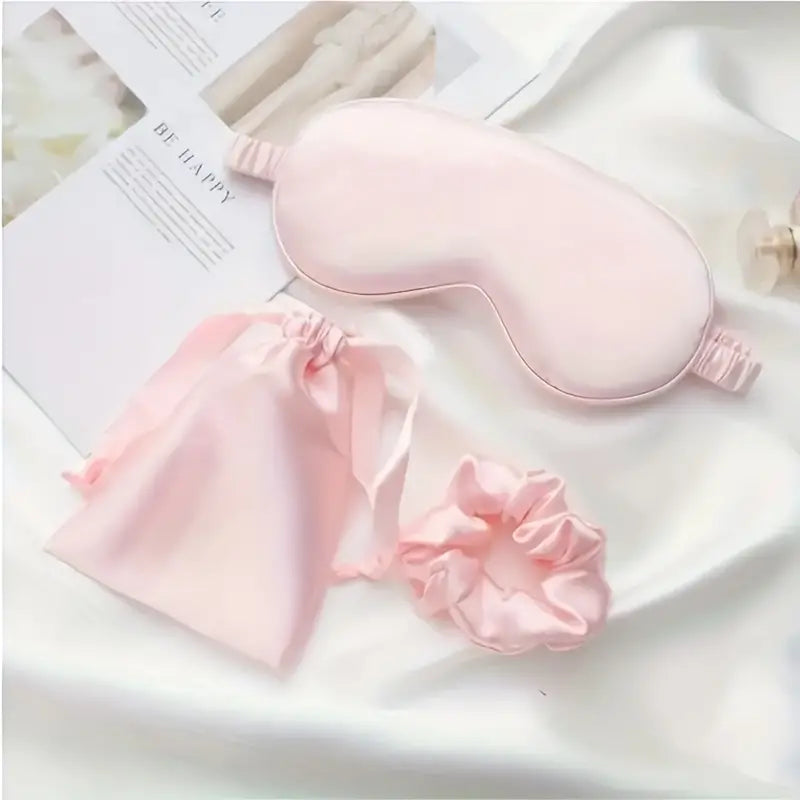 Masque De Sommeil - Doux et Rafraîchissant avec Sac De Rangement et Bandeau