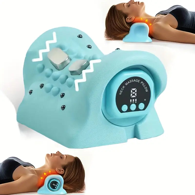 Masseur Portable 3-en-1 Rechargeable – Chauffant, Vibrant, Profond