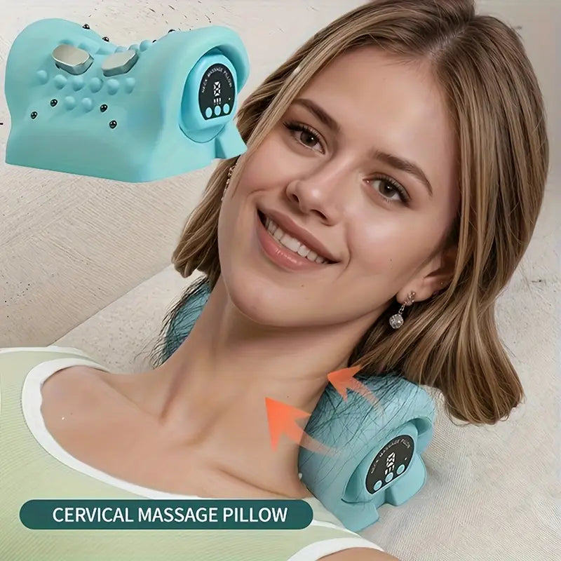 Masseur Portable 3-en-1 Rechargeable – Chauffant, Vibrant, Profond