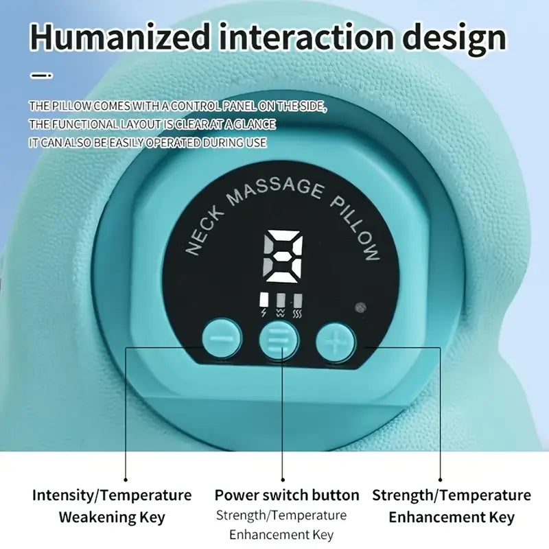 Masseur Portable 3-en-1 Rechargeable – Chauffant, Vibrant, Profond