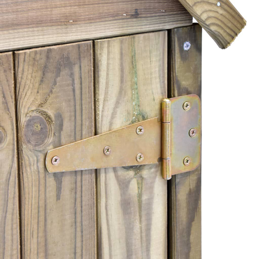 Abri à Outils de Jardin en Bois 69 × 32 × 178 cm – Pin Imprégné