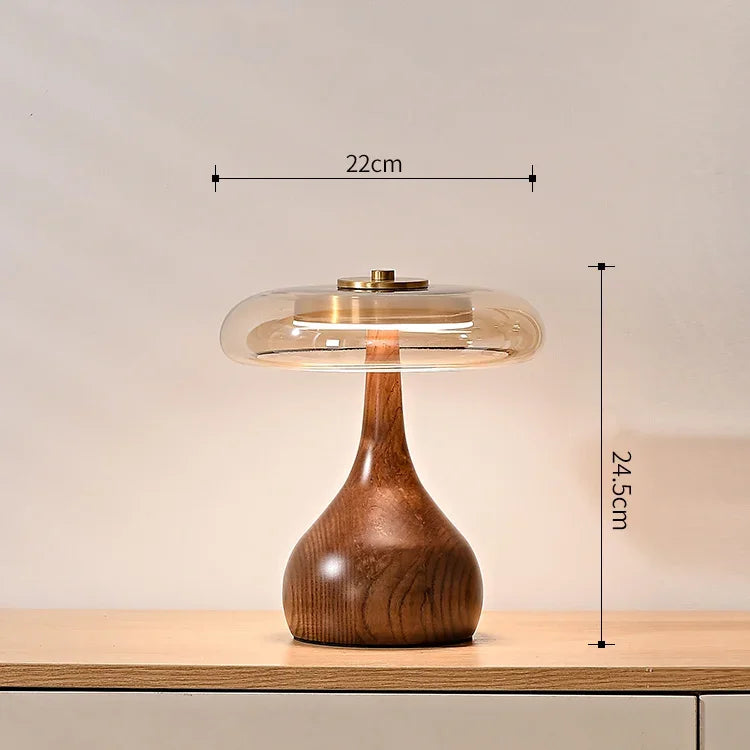 Lampe LED en Verre au Design Nordique Rétro