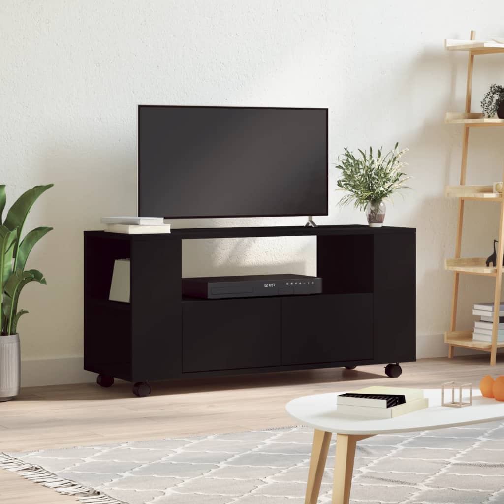 Meuble TV avec Roulettes – 102x34,5x43 cm – Finition Magnifique