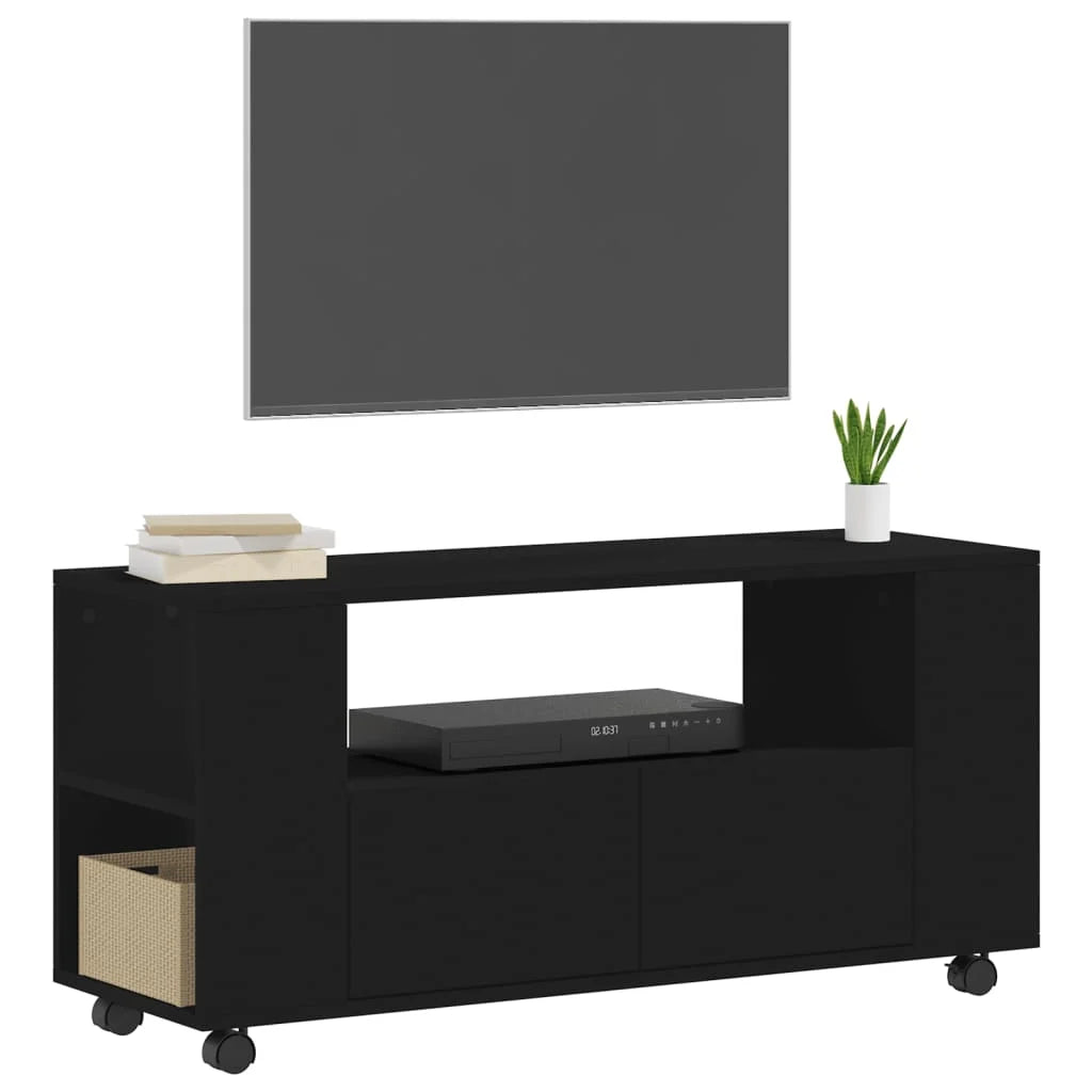 Meuble TV avec Roulettes – 102x34,5x43 cm – Finition Magnifique
