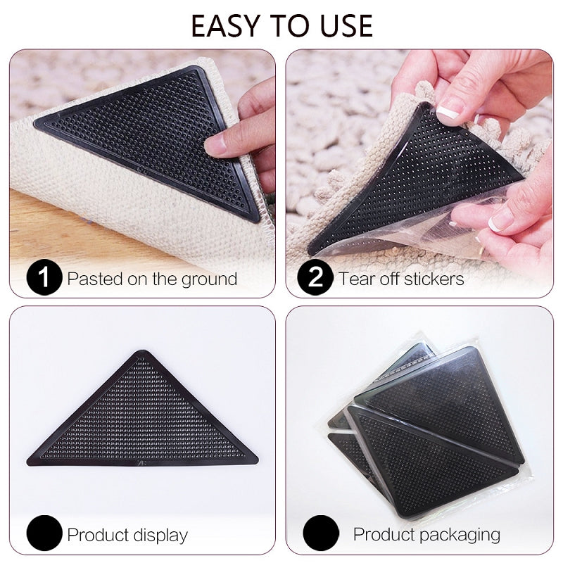 Anti-slip strip for carpet or doormat