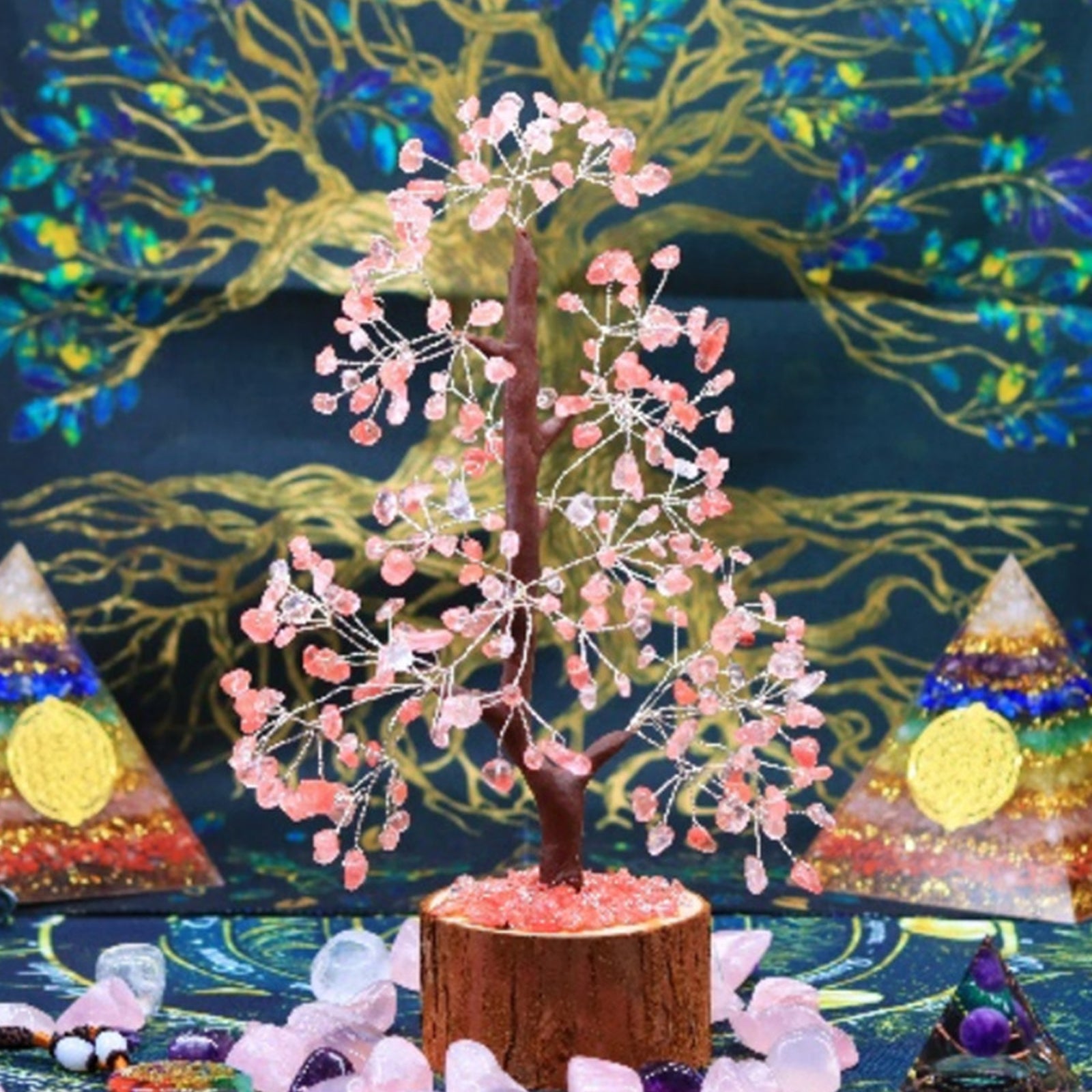 Arbre de Vie en Cristal Naturel – Énergie Positive et Méditation