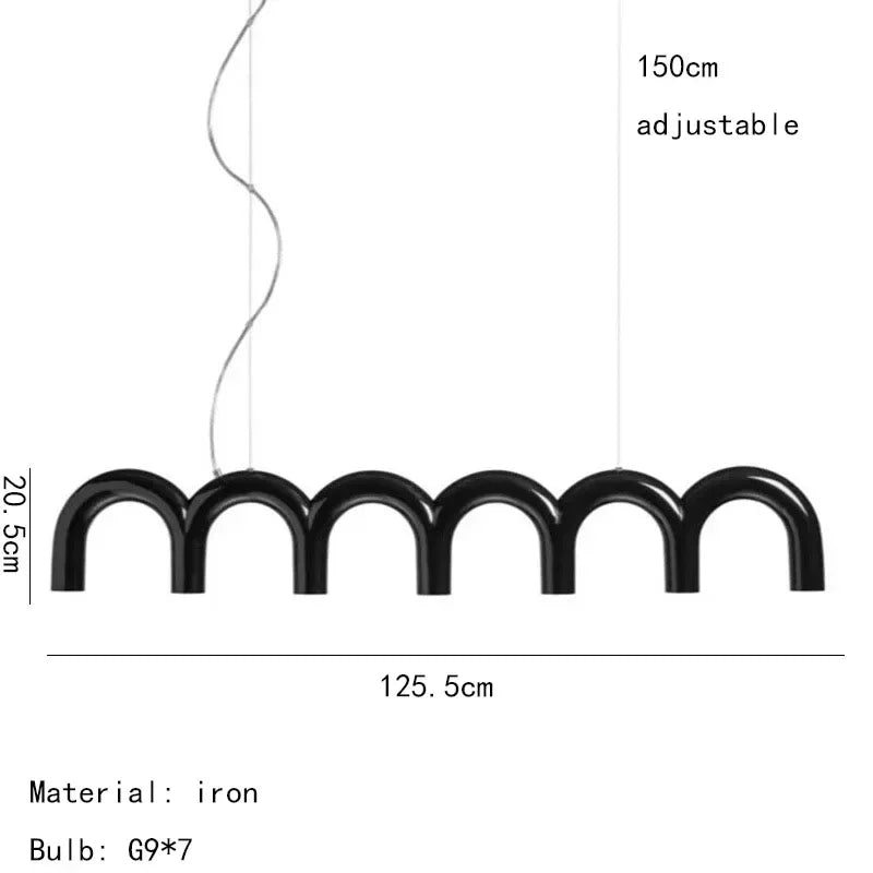 Lustre en Forme de U Moderne – Élégance et Design pour Votre Intérieur