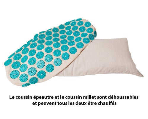 Pack d'acupression Tapis, Coussin et Fouta
