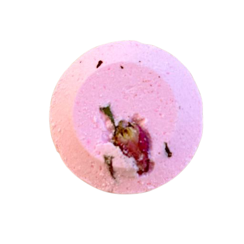 Palet Moussant Effervescent au Sel d'Epsom et à l'Huile de Coco Bio - 90 g Bois de rose - Savonneries de Bornes