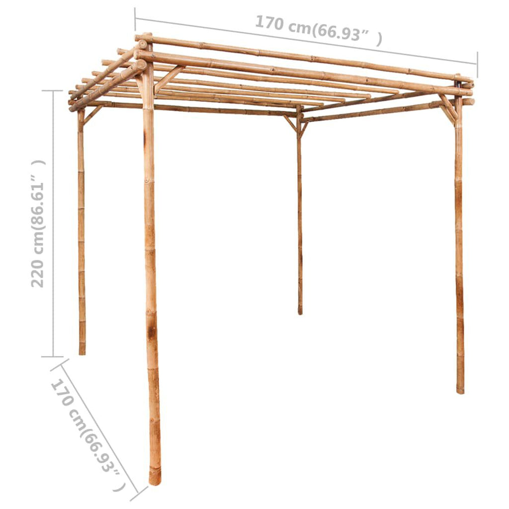 Pergola bambou