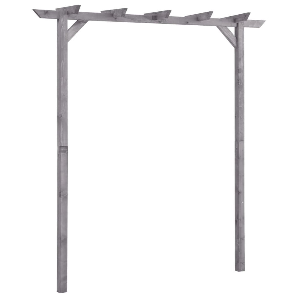 Pergola jardin gris bois pin