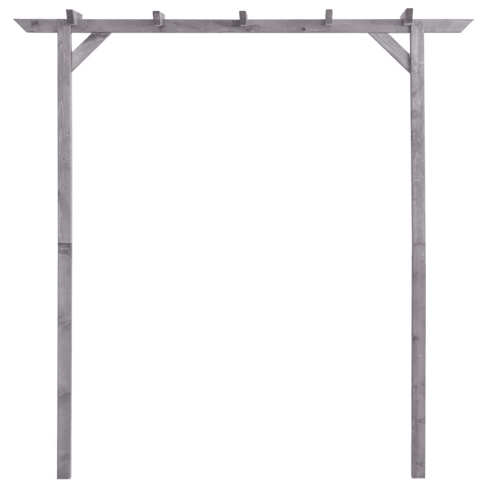 Pergola jardin gris bois pin