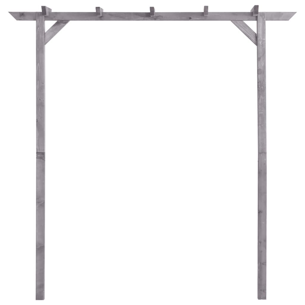 Pergola jardin gris bois pin – Élégance & solidité