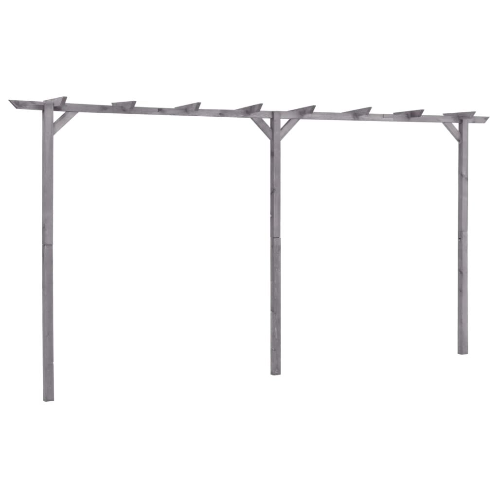 Pergola jardin gris bois pin – Élégance & solidité