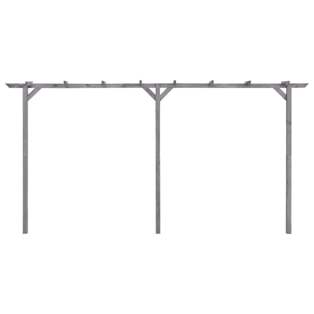 Pergola jardin gris bois pin – Élégance & solidité