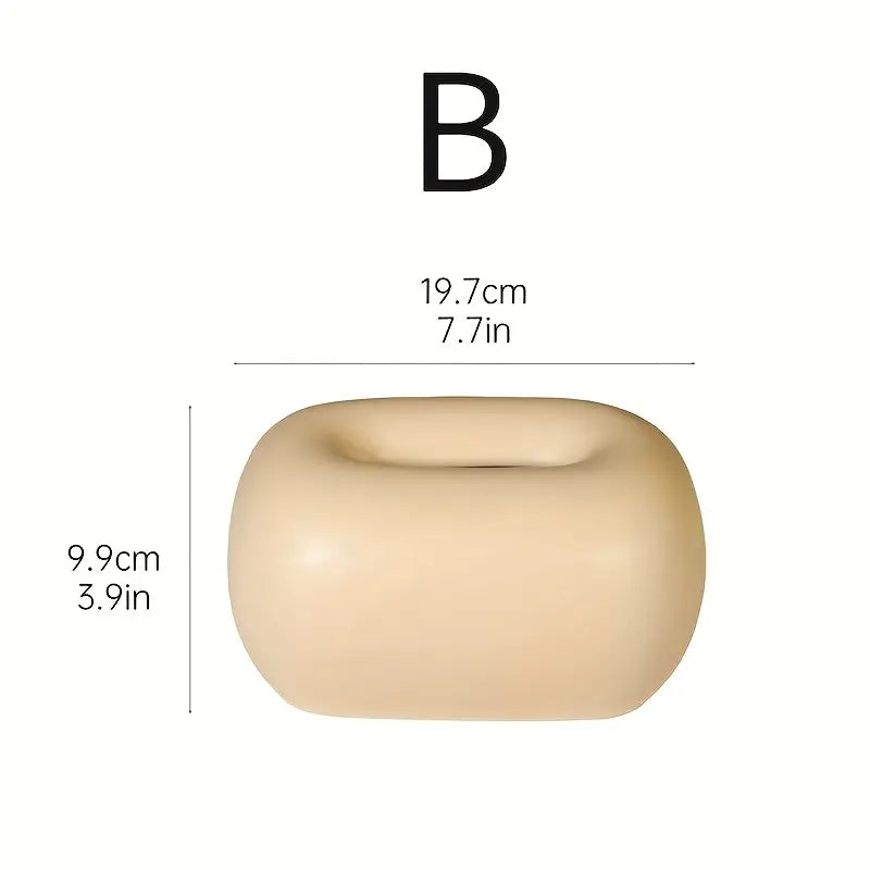 Porte-Mouchoirs en Céramique Moderne – Élégance Minimaliste