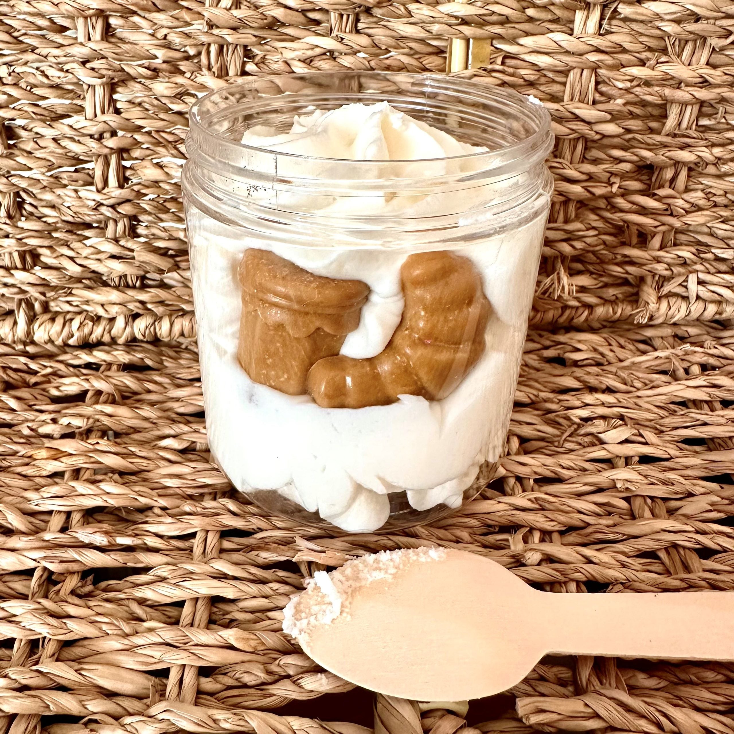 Creamy wax large pot and its small spoon 160 g Viennoiserie - Gourmet Candle