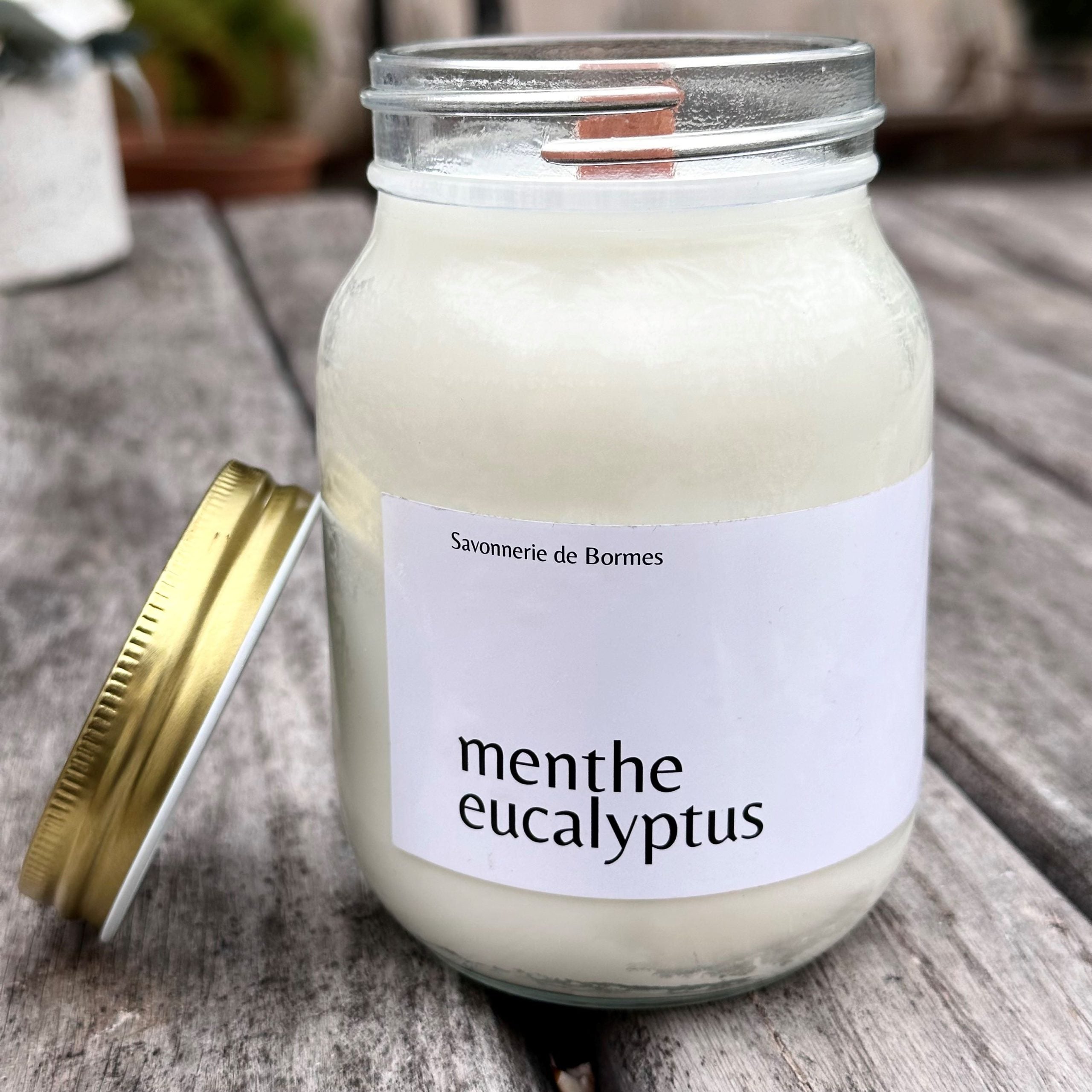 POT DE CIRE 400 G MENTHE EUCALYPTYS - Savonnerie de Bormes