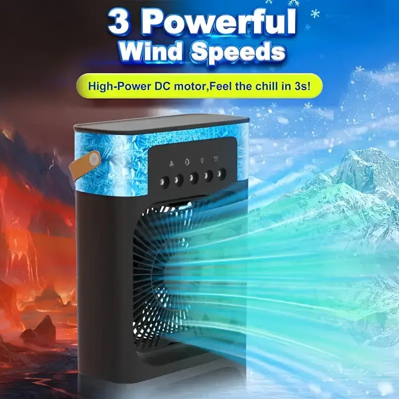 Humidificateur & Ventilateur 2-en-1 – Bien-être Raffiné à Portée de Main