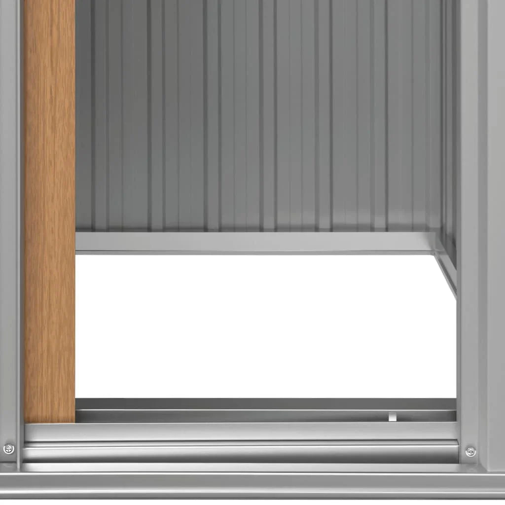 Abri de jardin en acier marron 126x97,5x177 cm