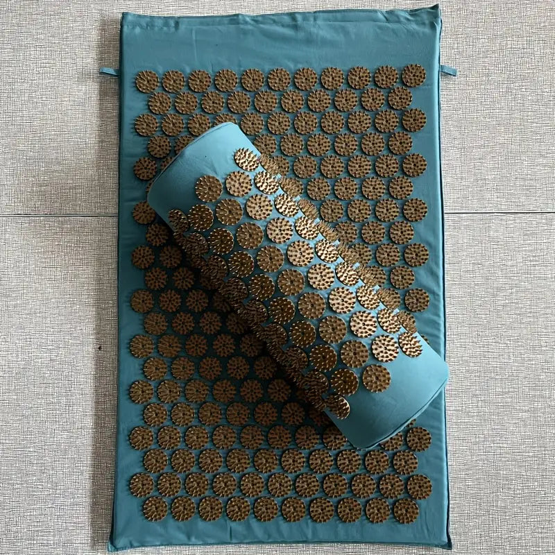 Ensemble Matelas & Oreiller d’Acupression en Mousse – Format Voyage