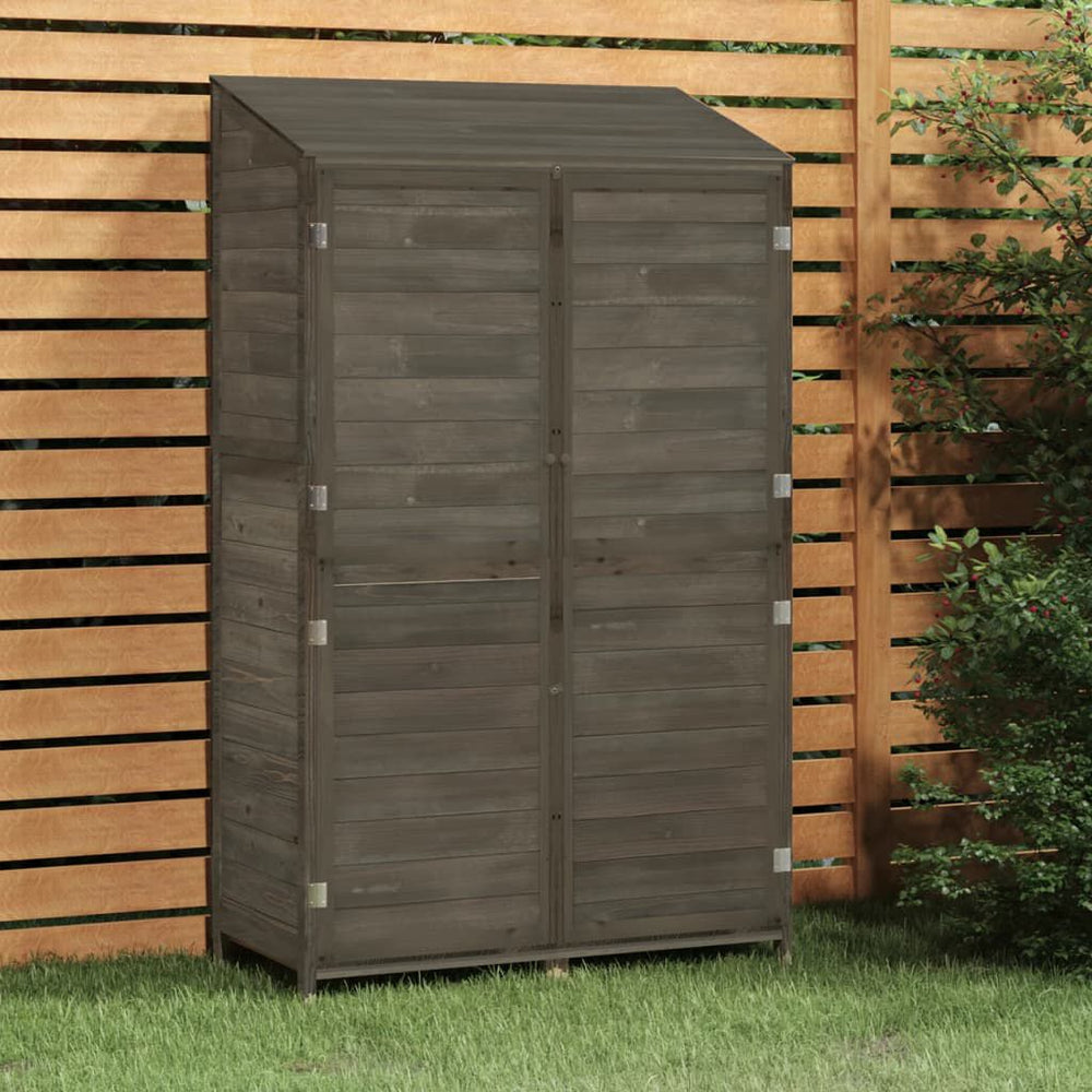 Remise de jardin en sapin massif - Compacte et robuste Anthracite