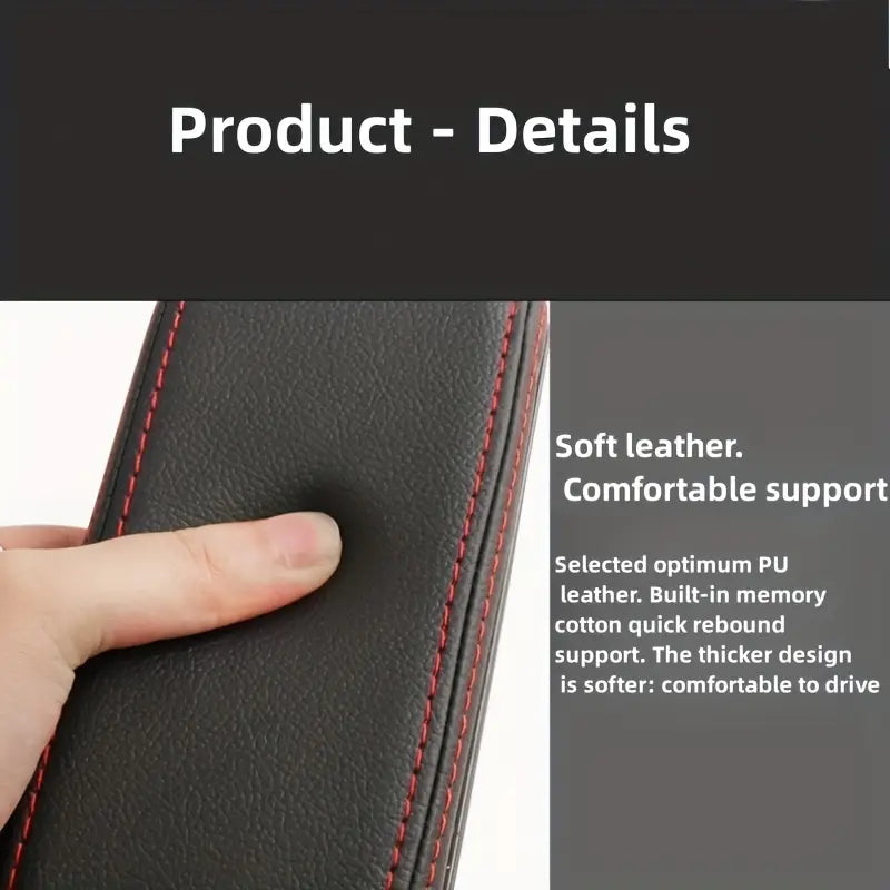 Coussin d’Accoudoir en Cuir PU pour Voiture