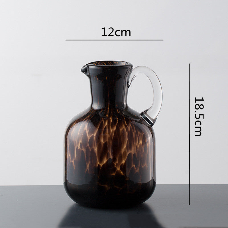 Vase en Verre Transparent en Forme de Bouilloire