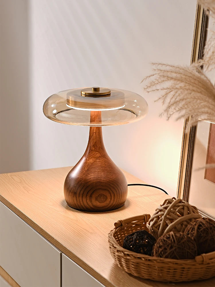Lampe LED en Verre au Design Nordique Rétro