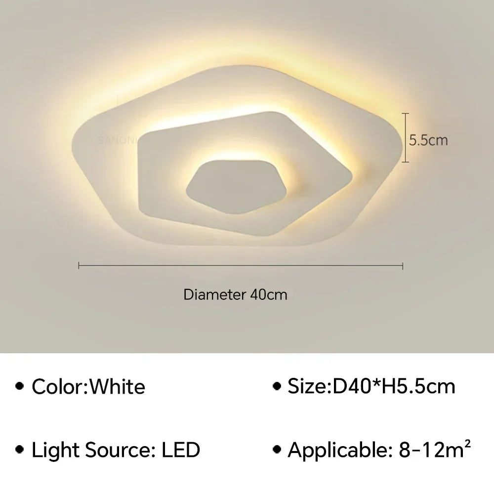 Plafonnier LED Géométrique - Design Moderne