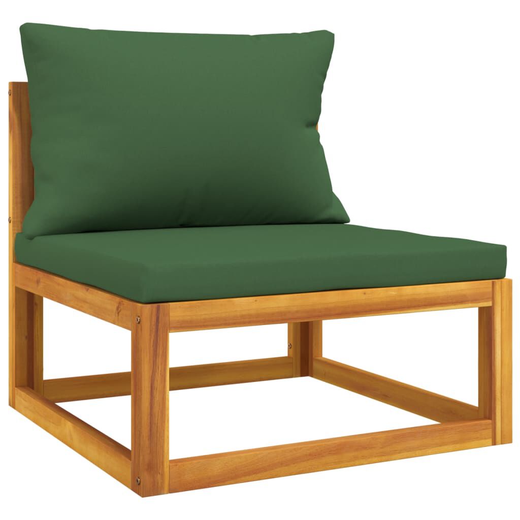 Salon de jardin 2 pcs bois d’acacia – Élégance & confort Vert