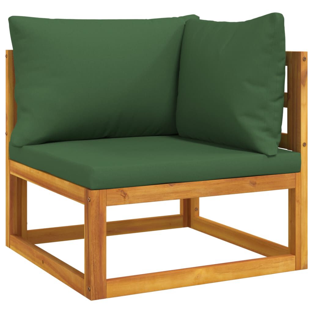 Salon de jardin 2 pcs bois d’acacia – Élégance & confort Vert