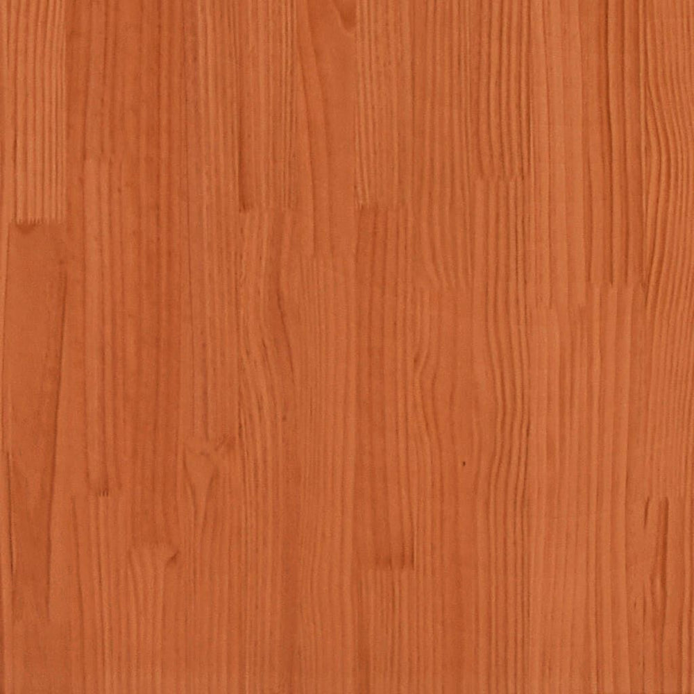 Salon jardin 6 pièces bois pin + coussins Marron cire
