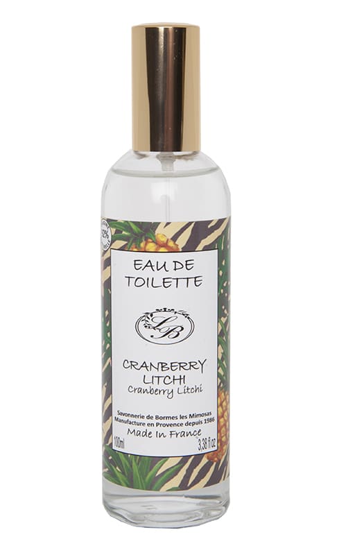 Eau de toilette - Cranberry Litchi - 100 ml - Savonnerie de Bormes