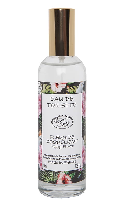 Eau de toilette - Fleur de Coquelicot - 100 ml - Savonnerie de Bormes