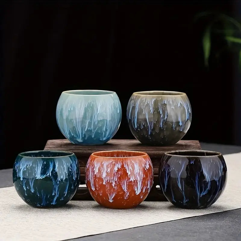 Boîte Cadeau – 5 Tasses à Thé Chinoises Traditionnelles